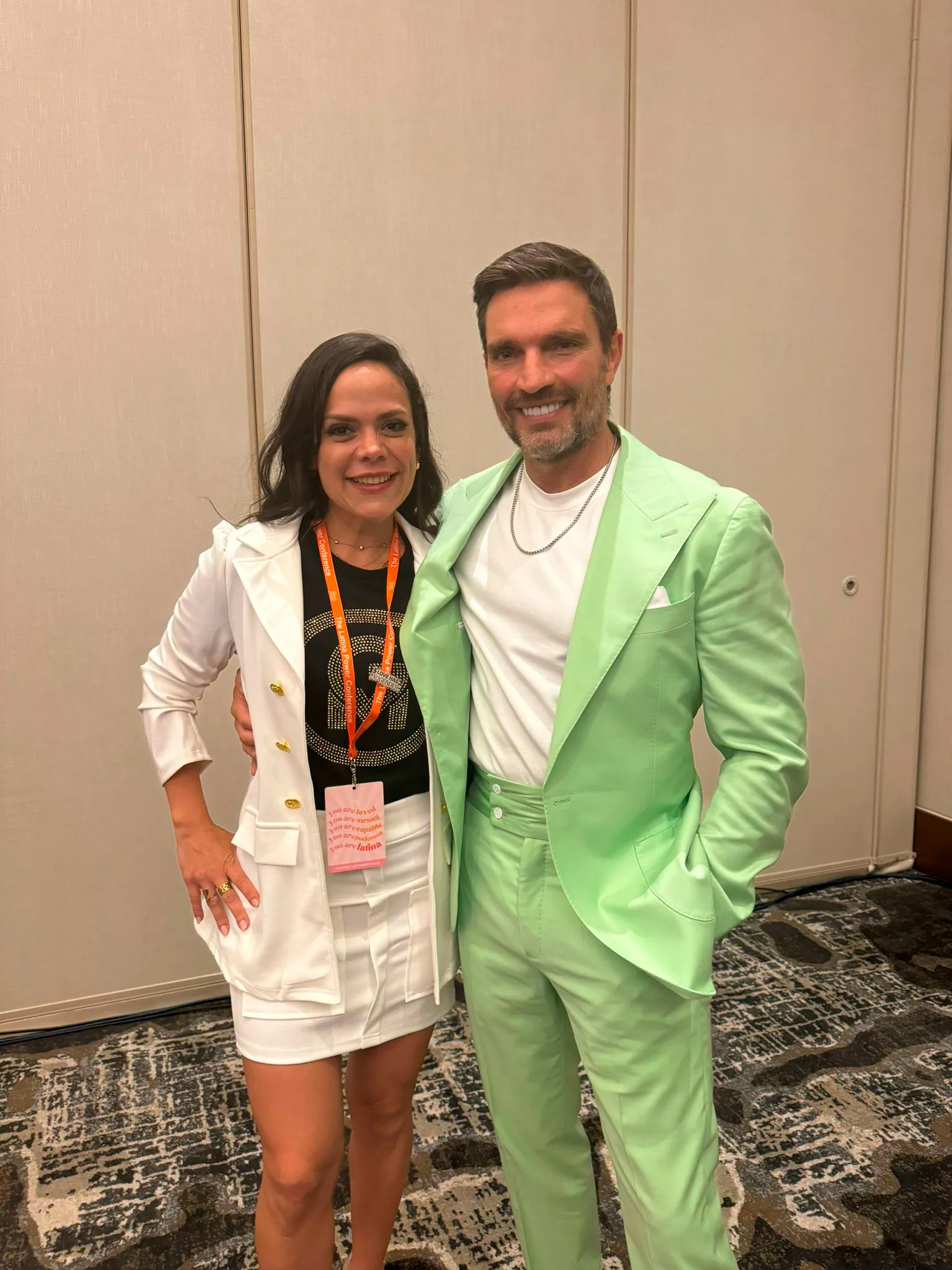 Astrid Burney en un evento